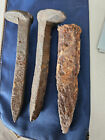 Lot Of 3 Old Vintage Antique Railroad Spikes