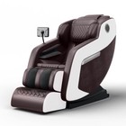 Massage Chair Full Body Zero Gravity Recliner Hip Heating Foot Massage Brown Whi
