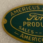 Vintage Ford Dealership Emblem americus Auto Co  Americus  Ga  brass Plaque