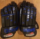Sher-wood Sp-5060 Senior 14 5  Hockey Gloves Leather Rd 1990 Platinum Vintage 