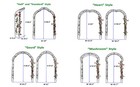 Metal Garden Arch Assemble Freely W 8 Styles Garden Arbor Trellis Climbing Plant