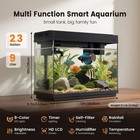 2 3g Smart Aquarium - Ultra Clear Glass Fish Tank W auto Timer 8-color Rgb Li   