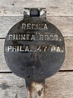 Antique Cast Aluminum Pizelle Waffle Iron  Regina Mtg Co  Phila Pa  Wood Handles