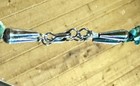 Vintage Native American Turquoise Nugget And Sterling Silver Necklace