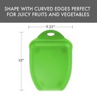 Dexas Chop   Scoop Cutting Board  9 5 X 13 Inch  Solid 13 l X 9 5 w  Green