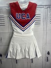 Cheerleading Uniform Uca Cheerleader Adult Small Flyaway Red White Blue