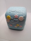 Blue Ceramic Baby Bassinet Planter