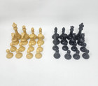Vtg Drueke Simulated Wood Chess Pieces Set  36 Original Box Weighted King 3 65 
