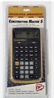 Construction Master 5 Calculator  New In Original Sealed Packaging  