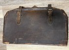 Antique Vtg Milock 1926 Leather Suitcase Travel Train Case Luggage Working Cond 