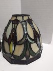 Set Of 3 Tiffany Style Stained Glass Lamp Shades Floral Design 2 25  Fitter   