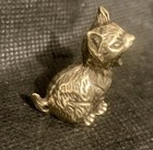 Cute Yawning Kitten 1  Handcrated Brass Figurine