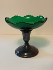 Vintage Silver Candle Holders W  Compote Bowl Attachments