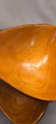Vintage Wood Bowl Set Hand Carved Turned Primitive Nature West Indian Mahogany