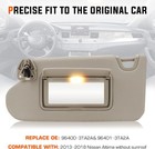 For Nissan Altima 2013-2018 Beige Sun Visor Left Driver And Right Passenger Side