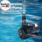 220w 4500gph Submersible Water Pump With 180   Seamless Adjustable Nozzle And Bar