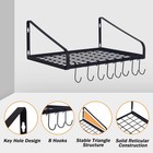 Zhoho Tant Pot And Pan Hanger  Wall Mounted Pots Hanging Rack Black