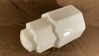 Vintage Original 1930s Skyscraper Milk Glass Art Deco Pendant Wedding Cake Shade