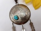 Rare Ricky Reeder Navajo Native American Sterling Silver Turquoise Horse Pendant
