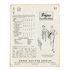 1952 Vogue Couturier 707 Dress Jacket Sewing Pattern Sz 16 Bust 34 1953 Receipt