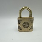 Vintage Large Yale Super Pin Tumbler Lock W  Key Padlock 3 1 4  X 2  Solid Brass