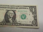 Rare Low Sum Star Note Error Ink Smudge Both Sides 1  B02007040  One Dollar Bill