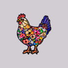Colorful Floral Chicken Enamel Pin Cute Hen Brooch Lapel Pins