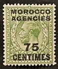 Travelstamps  Great Britain Offices In Morocco Stamp Scott  417 - 75c 9d Op Mogh