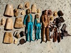 Vintage 1960 s Marx Johnny West jane West   Jose West Action Figures Lot Of 3