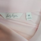 Lady Hagen Light Pink Sleeveless Collared Blouse Size M