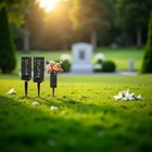 Cemetery Vase With Stake 2 Pack Grave Flower Holder Memorial Decor   For