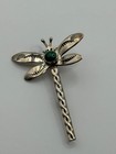 Vintage Sterling Silver Southwestern Dragonfly Brooch Pin