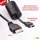 3x Mini Usb Cable Usb 2 0 A To B Cord Data Sync Charge Gopro Gps Dvr Pos Machine