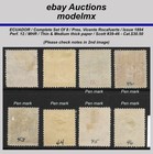 Ecuador - 1894  Complete Set Of 8  Scott 39-46  Pres  Vicente  Mhr - Cat  30 50