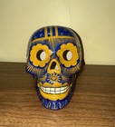 Skull Day Of The Dead Clay Handmade Mexican Folk Art San Diego Padres