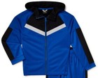 Kid s Zip Up Sports Jacket Activewear Blue Black Pockets Lightweight Multi-sizes