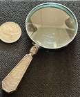 Antique Sterling Silver Handle 4  Magnifying Glass