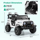 12v Kids Ride On Truck Car W remote Control Threaded Wheels 3 Speeds Led Lights