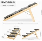 Folding Wooden Dog   Cat Stairs - Steps - Ramp W  Cusions For Bed Or Car