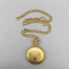 Vintage Arnex Pendant Necklace Watch Womens 36mm Gold Tone Manual Wind Swiss