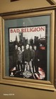 Autographed Bad Religion Poster From Warped Tour 2007  frame Not Included  Rare
