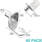 40 Pcs Shelf Support Pegs 1 4 Inch Diameter Bracket 1 4 Inch  Silver 