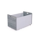 Humble Crew Kids  Rolling Toy Box With Wheels Gray