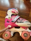 Kids  Adjustable 3-wheel Roller Blade Skates Sizes 10-13 Pink
