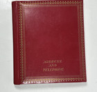 New Vintage Red Telephone   Address Book Removeable Tabs 5  X 6  Made In Japan