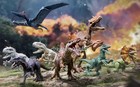 Ultra-rare   ndoraptor Jurassic World Dinosaur Model Figure 4  Mini Blokees -k3