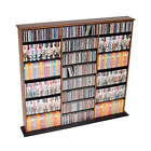 Audio Media Towers Triple Width Multimedia Wall Storage Cd Dvd Rack Organizer