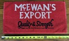 Vintage Mcewan s Export Pub Bar Beer Towel Breweriana Red Black Rare