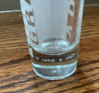 Grappa Vodka Shot Glass  lettering On Both Sides 4  Tall   by Cerve Italy 