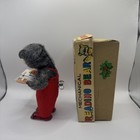 Vintage 1960s Cubby The Reading Bear Mechanical Wind-up Tin Litho Toy Japan